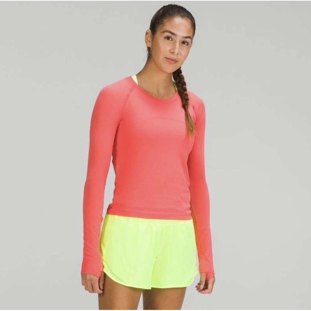 NWT Lululemon Swiftly Tech 2.0 Race Length Pale Raspberry Long Sleeve Shirt Sz 4